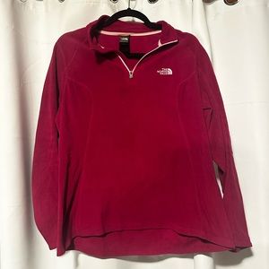 Women’s North Face Pink Pullover 1/4 Zip Fleece